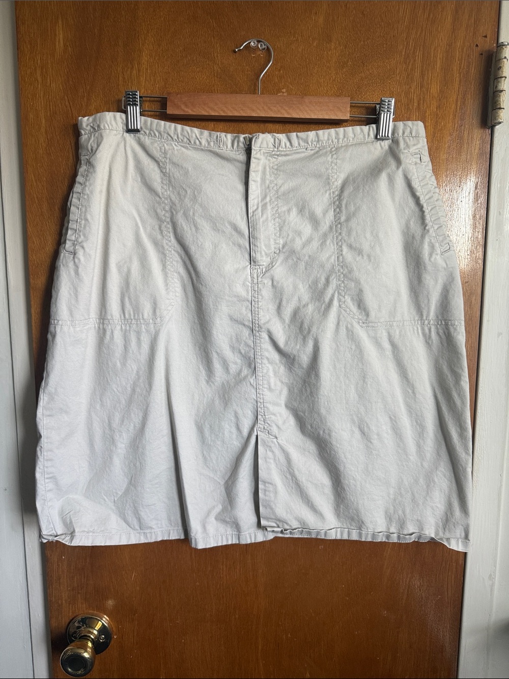 VINTAGE - Cherokee Cream A-Line Cotton Skirt